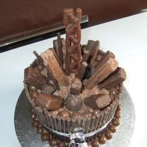 Amaizing chocolate cake decoration