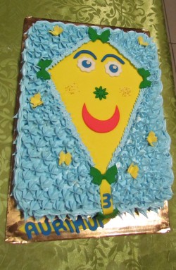 Cake kite for nephew birthday
(2014 March)