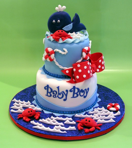 Baby boy cake