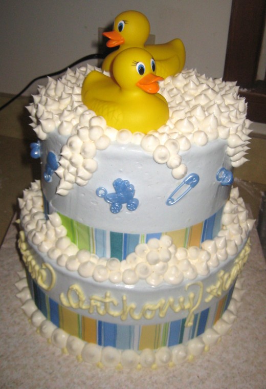 Baby cake with ducks