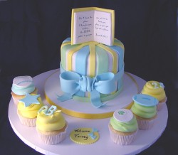 Boys baby shower cake