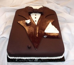 Chocolate grooms cake