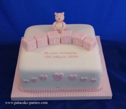 Christening Teddy cake