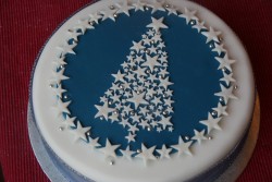 Christmas tree cake