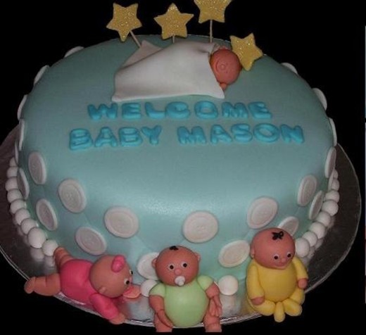 Sleaping baby cake