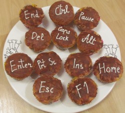 Birthday cupcakes with banana for my husband(2014 September)