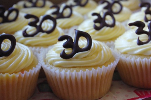 30th birthday cheesecake cupcakes