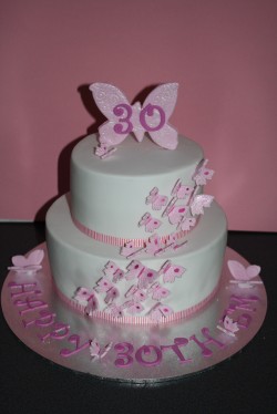 30th butterfly cake