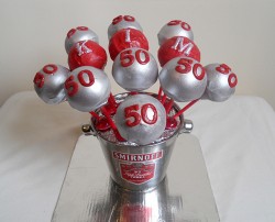 50th Birthday cake pops