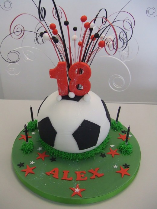 Football cake for Alex