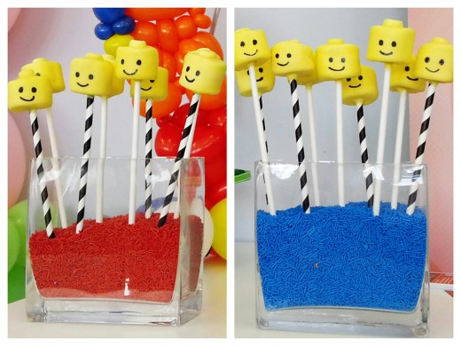 Amazing lego cake pops