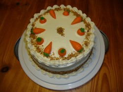 Birthday carrot cake