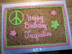 Birthday cookie cake