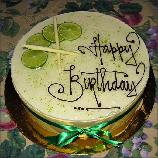 Birthday key lime cake