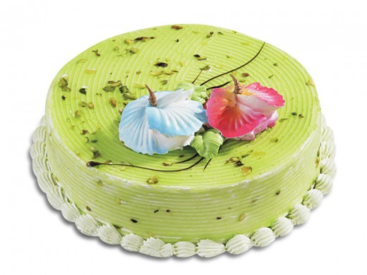Birthday pistachio cake