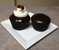 Black Forest Boston cream cupcakes