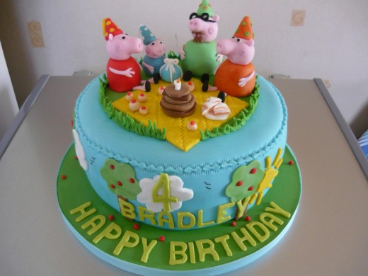 Peppa pig cake for Bradley