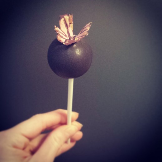 Butterfly cake pop