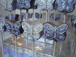 Cake pops butterfly