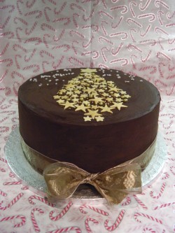 Chocolate Christmas cake