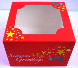 Christmas cake box