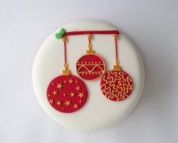 Christmas decor cake