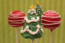 Christmas tree cake pops