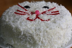 Coconut bunny cake