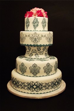 Cricut wedding cake