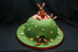 Cute bunny cake
