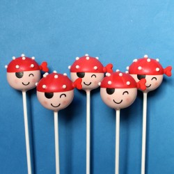 Cute pirate cake pops