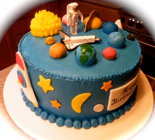 Cute planet cake