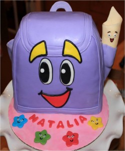 Dora’s backpack cake