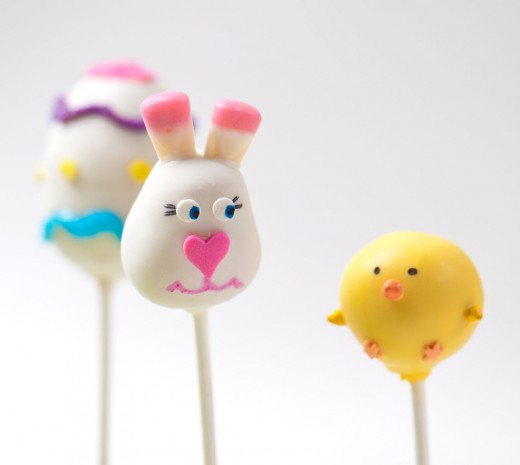 Easter Bunny cake pops