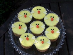 Easter chiken cupcakes