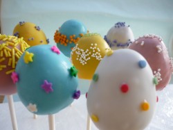 Easter eggs cake pops