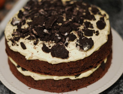 Homemade Oreo cake