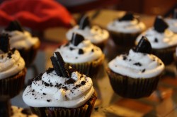 Homemade Oreo cupcakes