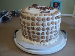 Homemade cookie cake