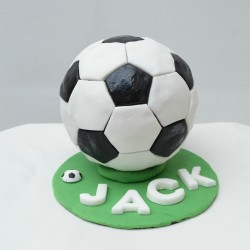 Football birthday cake for Jack