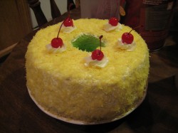 Lemon chiffon cake