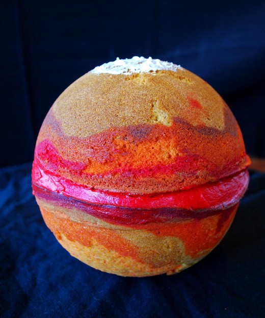 Mars planet cake