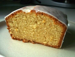 Madeira cake with orange