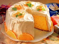 Orange chiffon cake