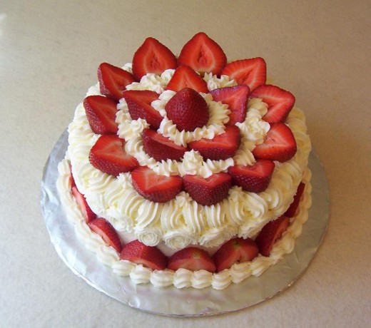 Perfect strawberry cake