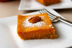 Piece of pumpkin cake