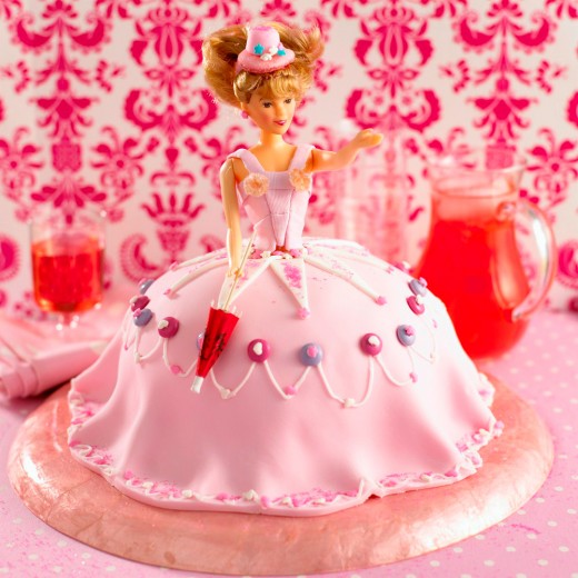 Pink Barbie cake