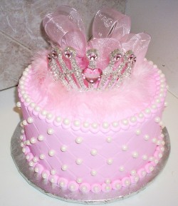 Pink princess cake