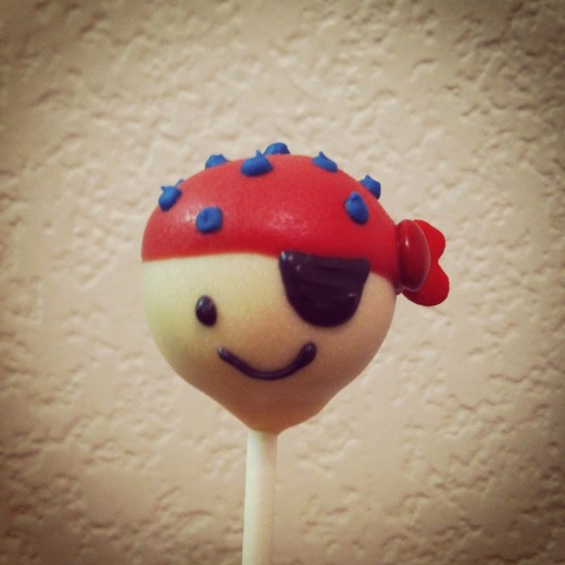 Pirate cake pop