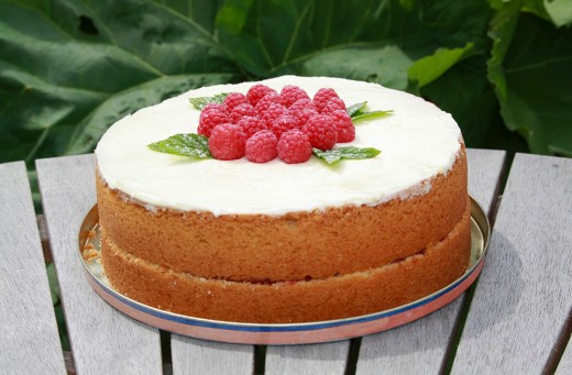 Raspberry and lemon Madeira cake